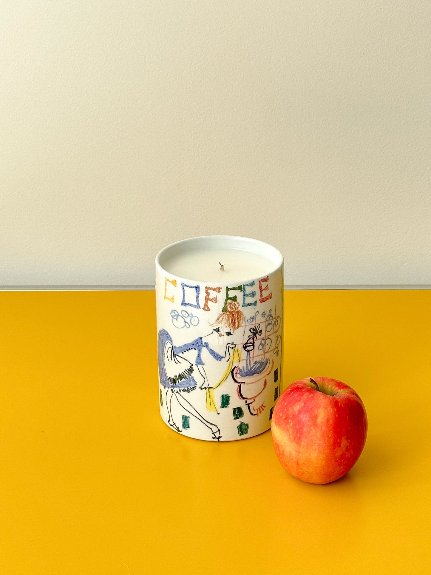 Painted 'Coffee' Jar