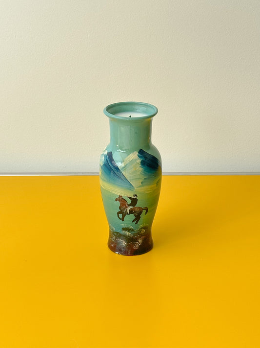 Painted Western Vase