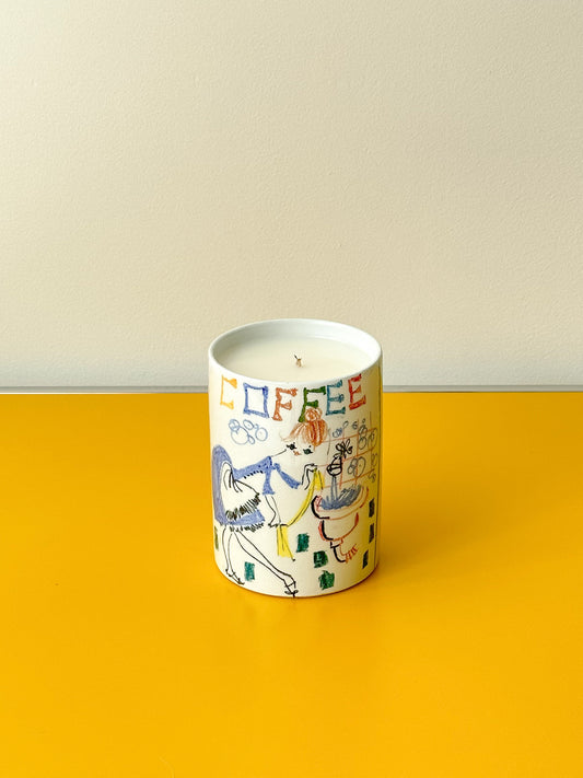 Painted 'Coffee' Jar